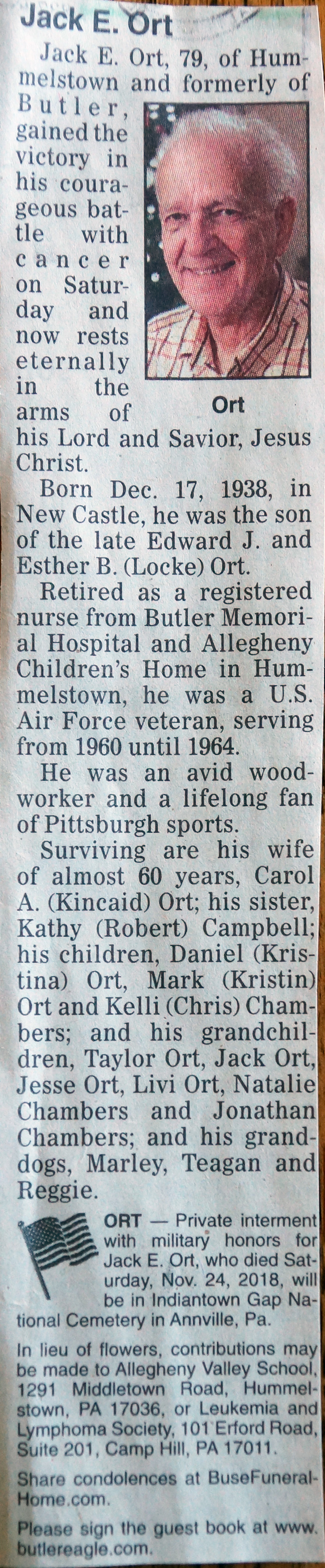 JackOrtNewspaperObit