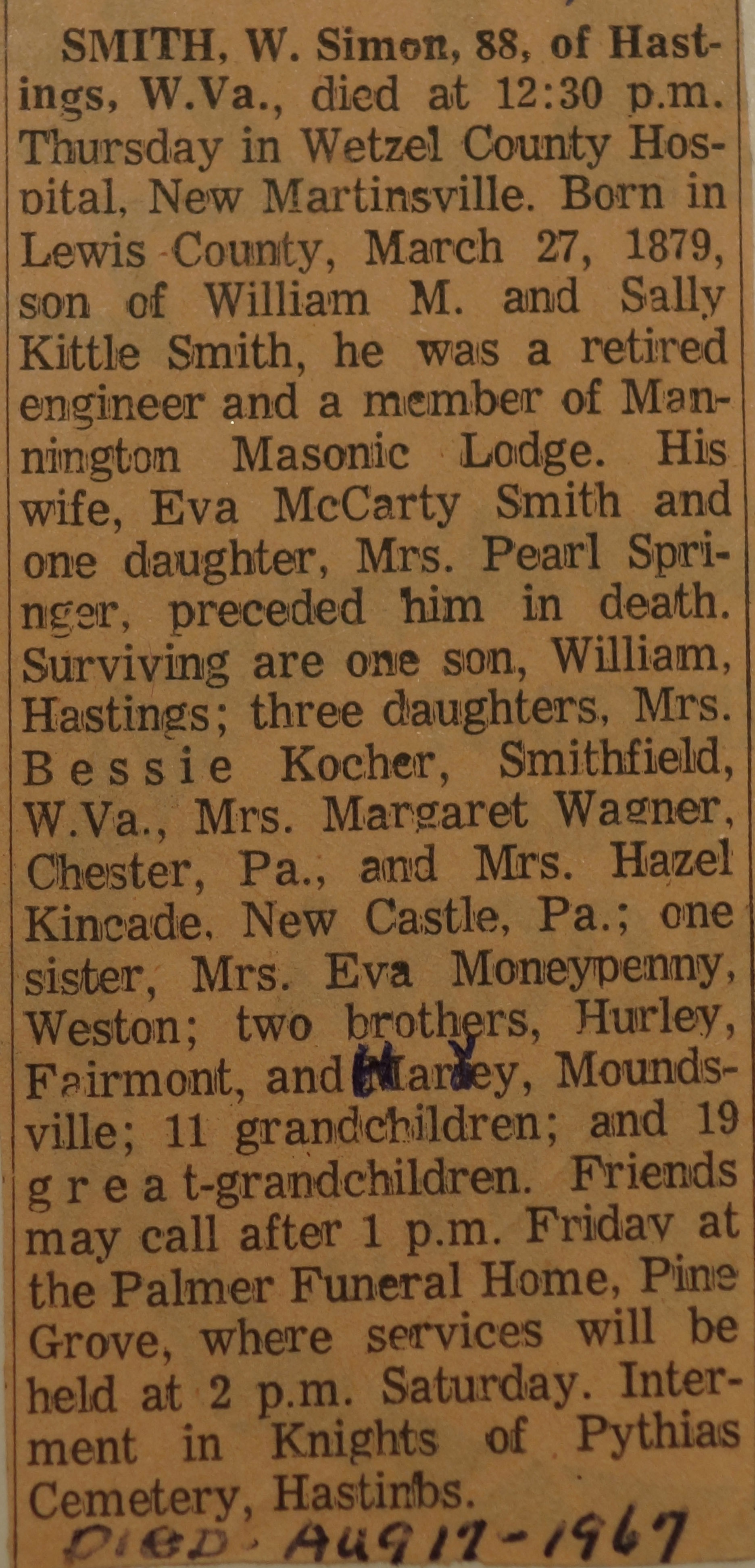 WilliamSimonSmithObit